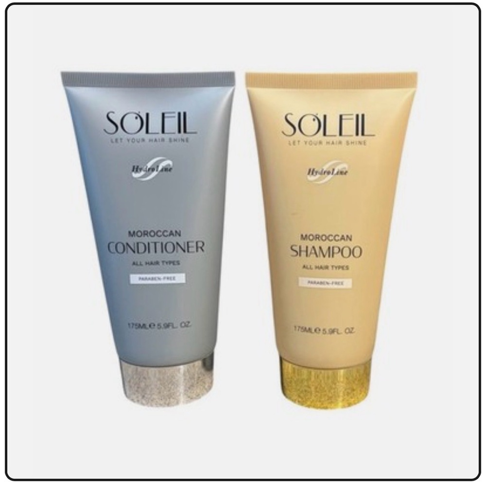 Soleil Moroccan Shampoo and Conditioner Set-New Sealed